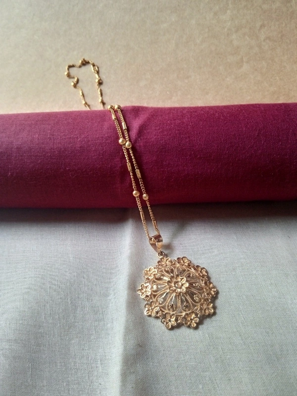forming Gold Plated Chain Pendant