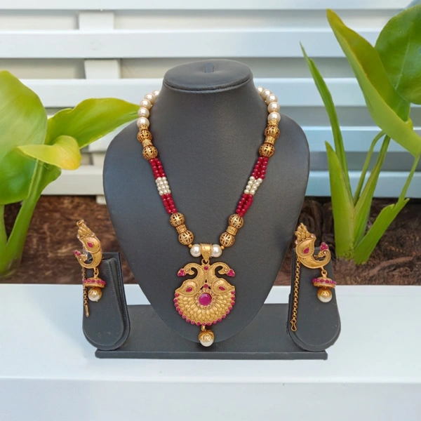 Traditional Rajwadi Necklace Set