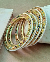 Metal Multi Colour Bangles Set - 2.8, Multi