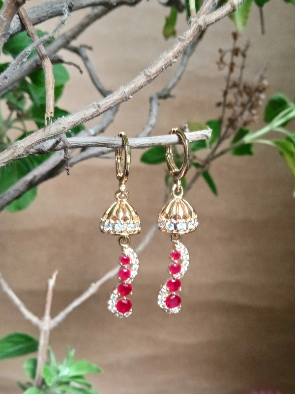 Royal Micro Rose Gold AD Earrings