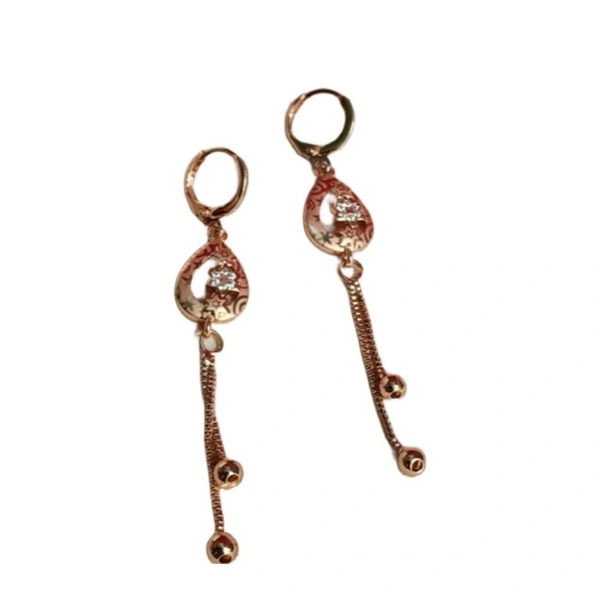 Fancy AD Rose Gold Studs.