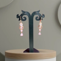 Elegance Micro Rose Gold AD Earrings