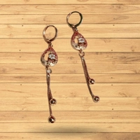 Fancy AD Rose Gold Studs.