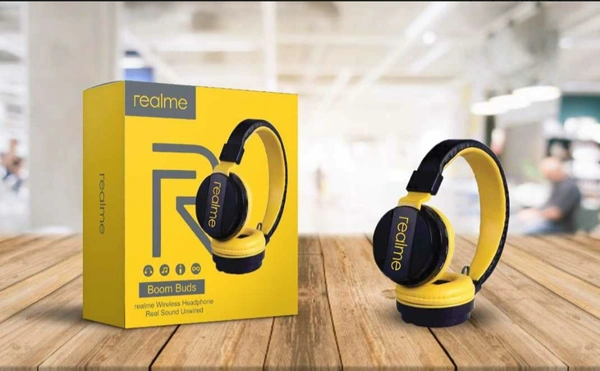 Realme Boom Buds Wireless / Bluetooth Over the Ear (With mic - Yes, Black) - NO
