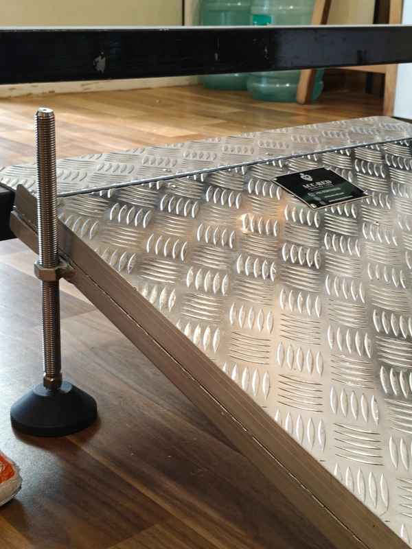 Acc-Red Height Adjustable Threshold Ramp - 8 inches, 24 inches, 30 inches