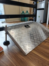 Acc-Red Height Adjustable Threshold Ramp - 8 inches, 24 inches, 30 inches