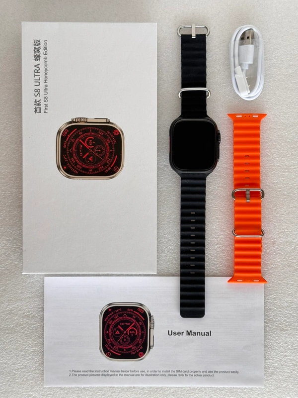 S8 Ultra Android Smart Watch - Black