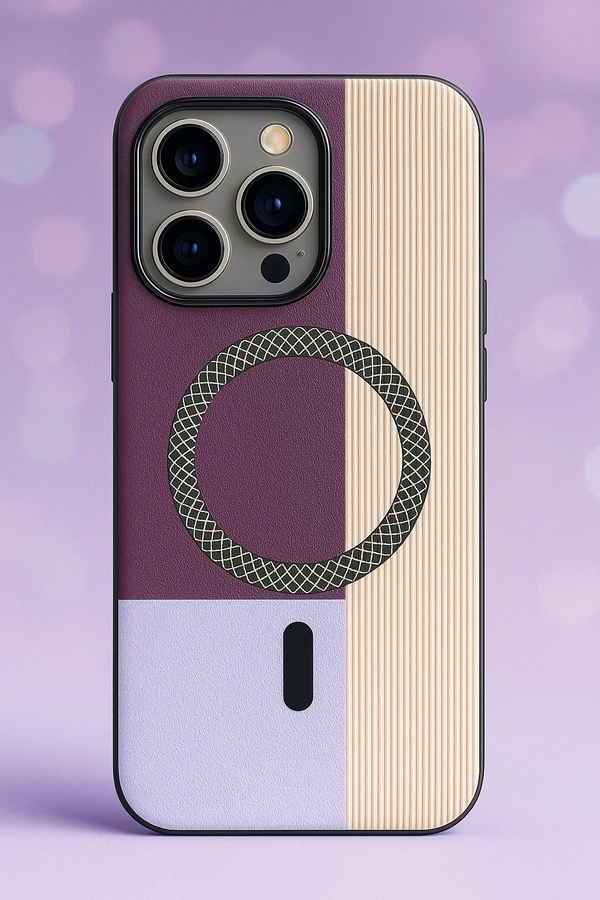 3D Textured print Soft Cover With MagSafe Compatibility  - Iphone 15 Pro Max