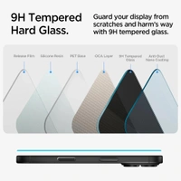 For iPhone 15 / iphone 16 - Spigen EZ Fit Privacy Tempered Glass With Installation Tray