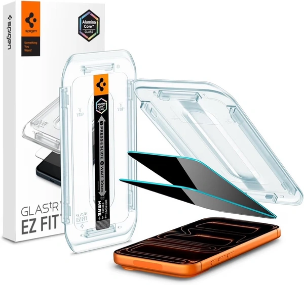 For iPhone 17 Pro Max / 16 Pro Max - Spigen EZ Fit Privacy Tempered Glass With Installation Tray