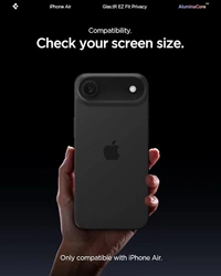 For iPhone Air - Spigen EZ Fit Privacy Tempered Glass With Installation Tray