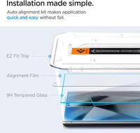 For Samsung S24 Ultra- Spigen EZ Fit Tempered Glass With Installation Tray