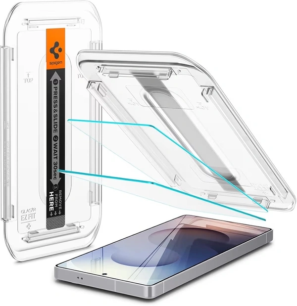 For Samsung S25 Ultra - Spigen EZ Fit Tempered Glass With Installation Tray