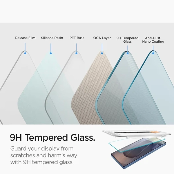 For Samsung S25 Ultra - Spigen EZ Fit Tempered Glass With Installation Tray