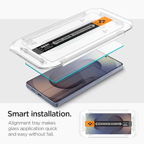 For Samsung S25 Ultra - Spigen EZ Fit Tempered Glass With Installation Tray