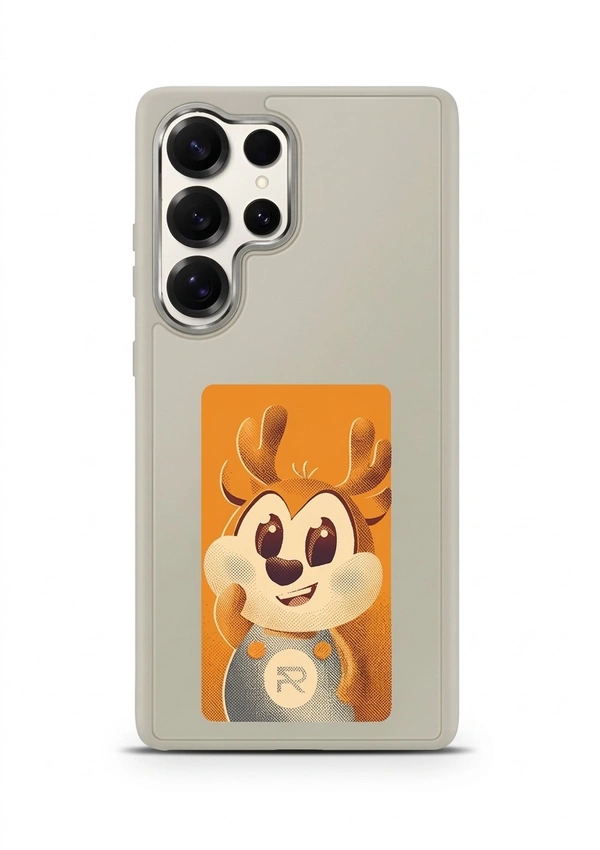 For Samsung S25 ultra NFC E-ink photo changing case | upload photo on the case directly from the phone - Grey