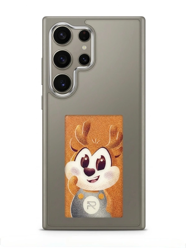 For Samsung S24 Ultra NFC E-ink photo changing case | upload photo on the case directly from the phone - Grey