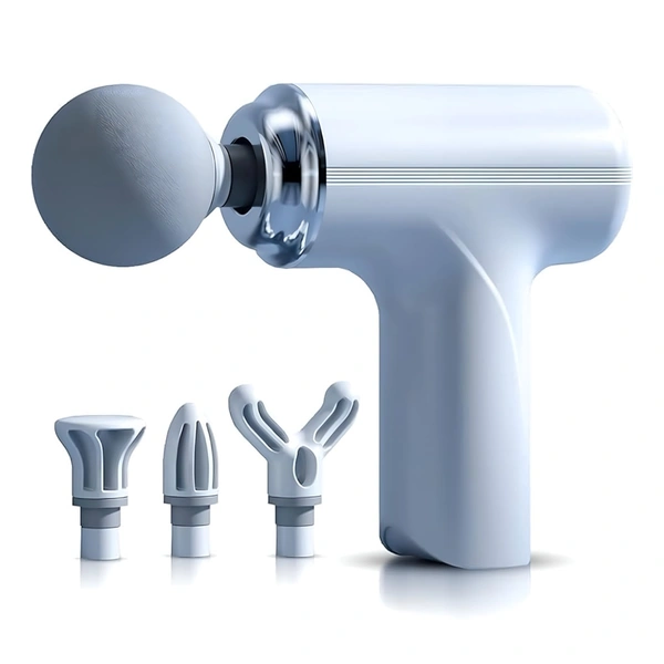 Powerful Massage Gun With 6 Speed Modes And 4 Interchangeable Heads