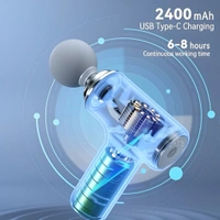 Powerful Massage Gun With 6 Speed Modes And 4 Interchangeable Heads