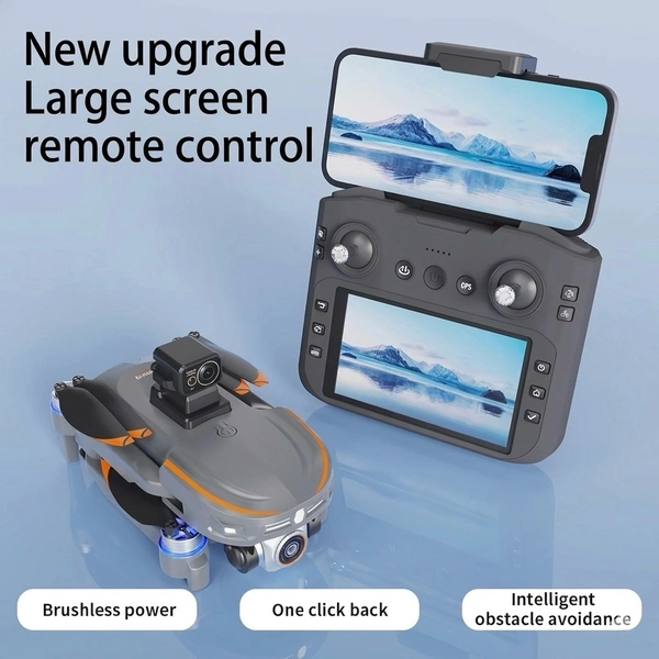 S28 GPS Drone With Inbuilt Display Remote, Brushless Motor And Obstacle Avoidance Sensor