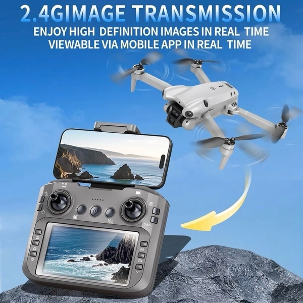 DJW M4 Ultra Brushless Drone With Inbuilt Display Remote