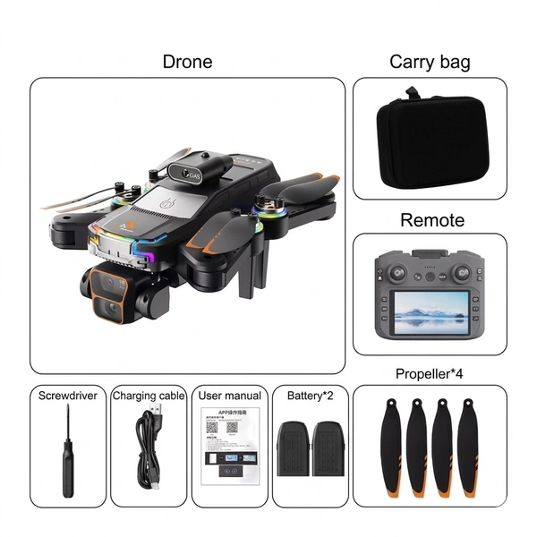 JS39P Brushless Motor Drone With Inbuilt Display Remote