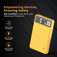 Portronics Luxcell Wireless Mini 10k 10000mAh 15W Magnetic Wireless Fast Charging Nano Power Bank with 22.5 Wired Output