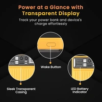 Portronics Luxcell Wireless Mini 10k 10000mAh 15W Magnetic Wireless Fast Charging Nano Power Bank with 22.5 Wired Output