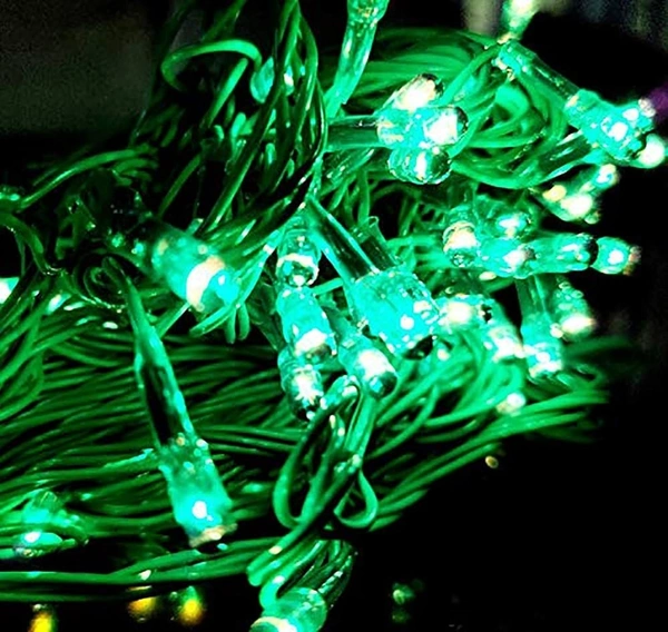 GREEN Rice Bulb Lights for Home Decoration Indoor Outdoor, 10 Metre - 10 Metre, Green