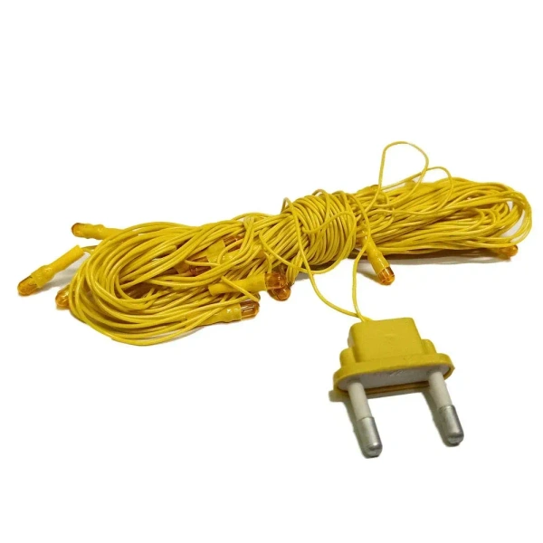 YELLOW Rice Bulb Lights for Home Decoration Indoor Outdoor, 10 Metre - 10 Metre, Yellow