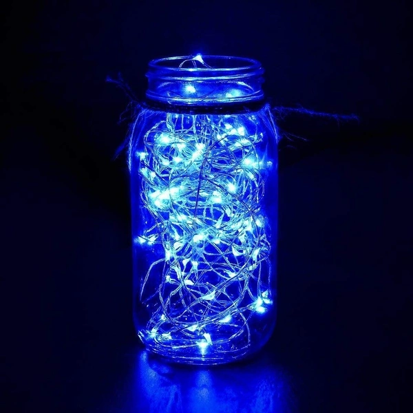 BLUE Rice Bulb Lights for Home Decoration Indoor Outdoor, 20 Metre - 20 Metre, Blue