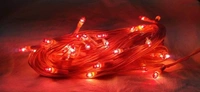 RED Rice Bulb Lights for Home Decoration Indoor Outdoor, 20 Metre - 20 Metre, Red