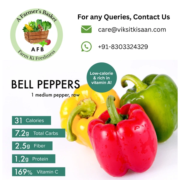 Green Capsicum (Shimla Mirch) - 1 Kg