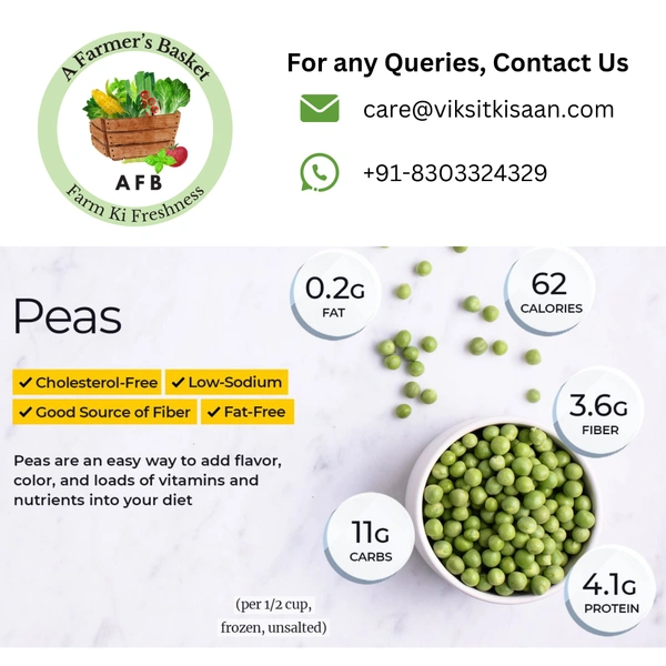 Green Peas (Matar) Frozen - 1 Kg
