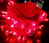 RED Rice Bulb Lights for Home Decoration Indoor Outdoor, 10 Metre - 10 Metre, Red