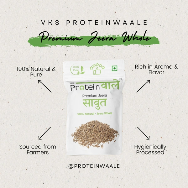 ProteinWaale Premium Jeera Whole - 200 Grams