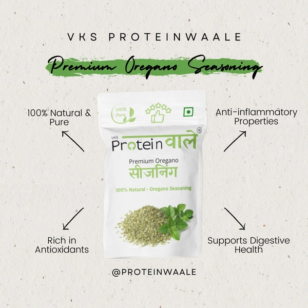 ProteinWaale Premium Oregano Seasoning - 50 Grams