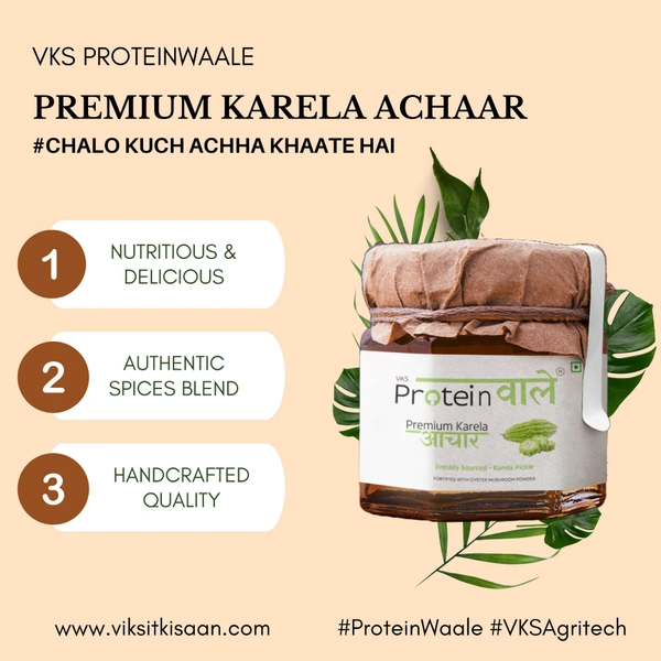 ProteinWaale Premium Karela Achaar - 150 Grams