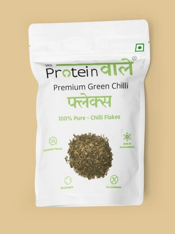 ProteinWaale Premium Green Chilli Flakes - 50 Gm