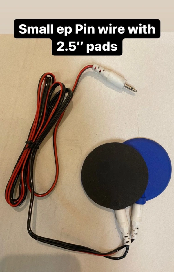 Lead With Pads Silicon Black Cooper Small Ep Lead 2.5’’ Pads