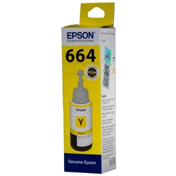 EPSON 664 Colour Ink Bottle 70ml - 1 Pcs, Yellow