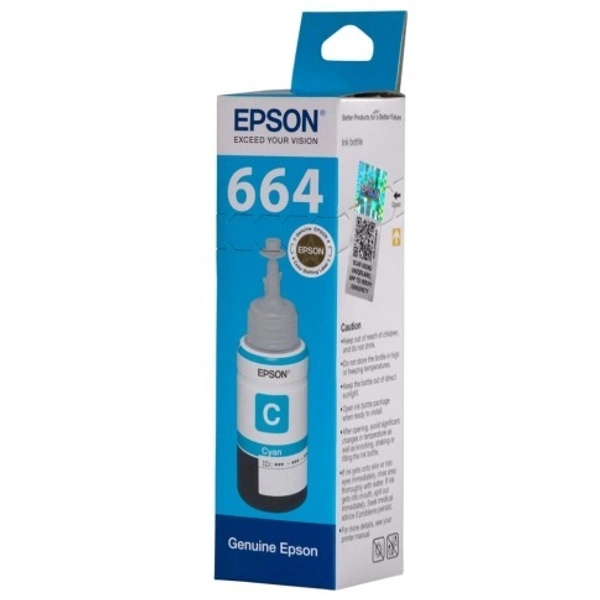 EPSON 664 Colour Ink Bottle 70ml - 1 Pcs, Cyan