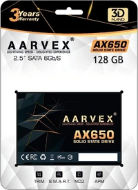 AARVEX INTERNAL SSD 128GB AX650 - 128GB, SATA 2.5"