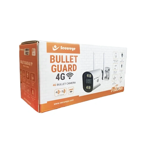 Secureye BulletGuard 4G Camera 3mp 2 Way Audio - BulletGuard4G, Secureye, 3MP
