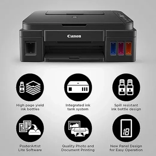 CANON Canon Ink Tank Color Printer PIXMA G2010 A4 Print Scan Copy - INKTANK, MULTIFUNCTION, COLOUR