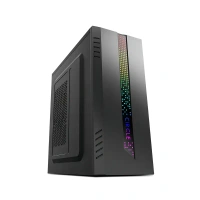 CIRCLE GLARE 3.0 C-DOT CPU Cabinet - Black | Stylish and Functional Micro ATX Case - GLARE