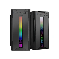 CIRCLE RADIANT 3.0 C-DOT CPU Cabinet - Black | Compact and Versatile Micro ATX Case - RADIANT, Black
