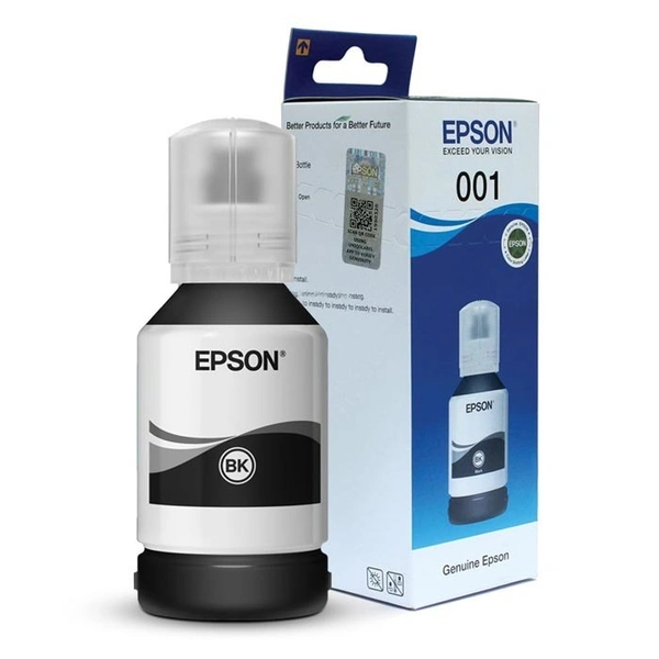 EPSON Epson 001 Black Ink Bottle - 1 Pcs, Black