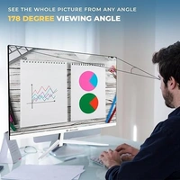 LAPCARE Gaming LED Monitor LM22WHD-SP - 22" (54.61CM) With In-Built Speaker, FHD Display|Refresh Rate 60Hz|1920 X 1080| 16:9 Aspect Ratio, Response 5ms |Metal Stand & VGA+ HDMI Ports (3 Year Warranty) - LM22WHD-SP, LAPCARE, 22 inch