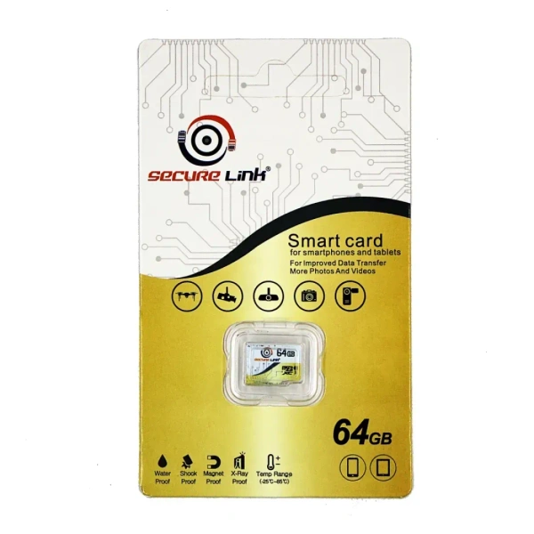 MSD - Securelink Micro SD Memory Card 64GB - 64GB, Securelink